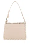 Chloé Leather Shoulder Bag With Front And Back Pockets In Pink