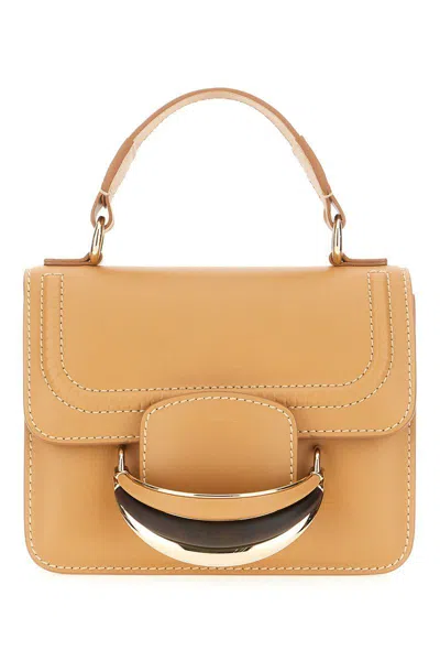 Chloé Camel Leather Handbag In Pink