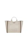 Chloé Carry Canvas Tote Bag In Multi