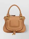 Chloé Handle Strap Flap Detail Hardware Bag In Brown