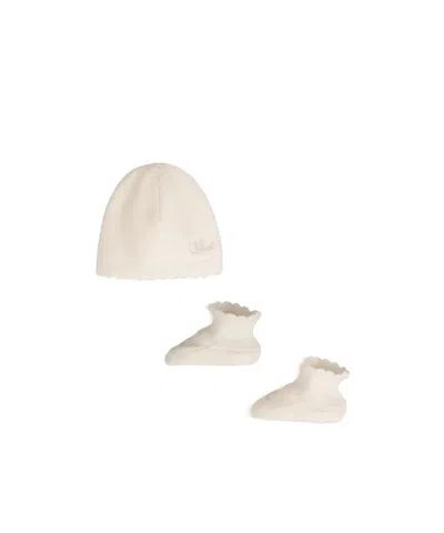 Chloé Hat And Socks Set In White