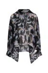 Chloé Floral-print Chiffon Neck-scarf Top