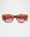 Chloé Havana Acetate Cat-eye Sunglasses In Brown