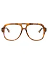 Chloé Havana-havana-transparent Recycled Acetate Glasses In Brown