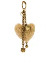 Chloé Heart Bag Charm In Brown