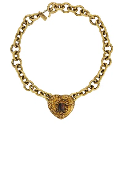 Chloé Heart Chain Necklace In Gold