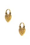 Chloé Heart Earrings In Gold