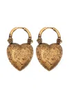 Chloé Heart-shaped Drop Earrings In Gold