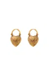 Chloé Heart-shaped Drop Earrings In Gold