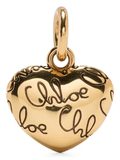 Chloé Heart-shaped Necklace In Gold