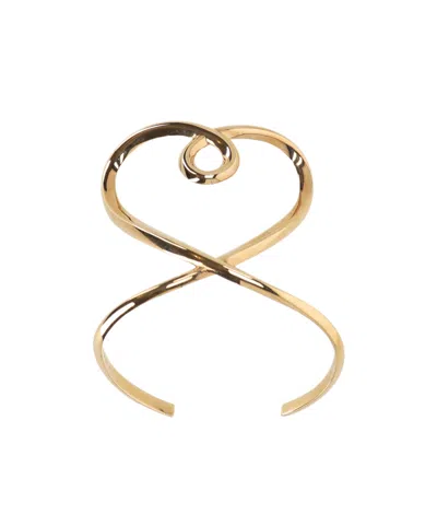 Chloé Heart-shaped Knot Bracelet In Gold