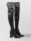 Chloé 80mm Janis Stretch-leather Square-toe Boots