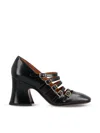 Chloé Janis 75 Multi-strap Pumps In Black