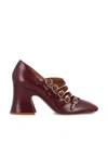 Chloé Chloe Janis 80 Multi-strap Leather Pumps