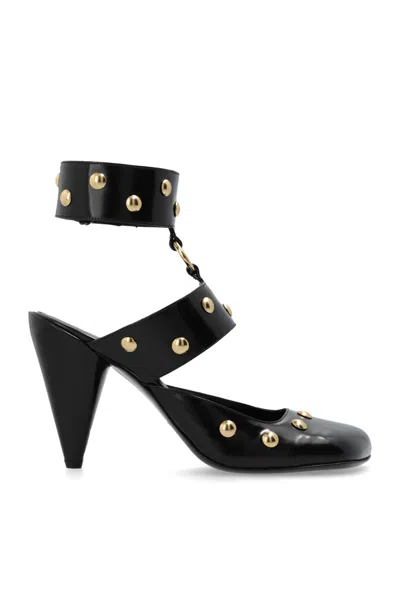 Chloé Jade 90 Studded Leather Pumps In Black