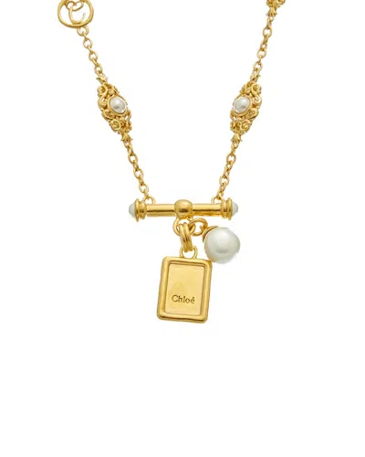 Chloé Chloe Heilroom Metal Necklace In Gold
