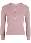Chloé Knit Pullover Long Sleeves Crew Neck Ribbed In Pink