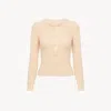 Chloé Henley Shirt In Cotton Jersey In Neutral