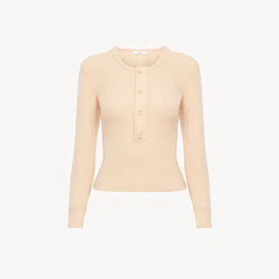 Chloé Henley Shirt In Cotton Jersey