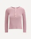 Chloé Knit Pullover Long Sleeves Crew Neck Ribbed In Pink