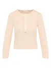 Shop Chloé Henley T-shirt In Neutrals