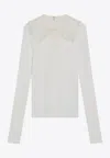 Chloé Henley Wool Knit Shirt