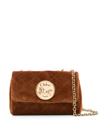 Chloé Heritage Crossbody Bag In Brown
