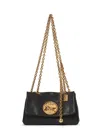 Chloé Chloe Small Heritage Shoulder Bag In Grained Leather In Black