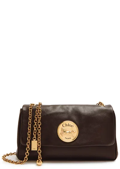 Chloé Chloe Heritage Leather Shoulder Bag In Brown