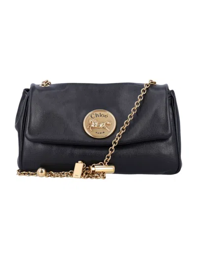 Chloé Heritage Medium Chain Bag In Black