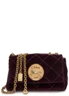 Chloé Chloe Heritage Quilted Velvet Shoulder Bag