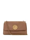 Chloé Chloe Women Antiqued Pink Leather Medium Heritage Shoulder Bag In Pink