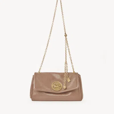 Chloé Heritage Shoulder Bag In Grained Leather Pink Size Onesize 100% Bubalus Bubalis, Farmed, Coo I