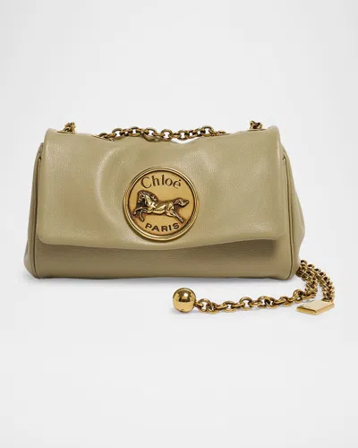 Chloé Heritage Small Crossbody Bag In Grained Leather
