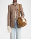 Chloé Long Officer Jacket In Herringbone Boyish Wool Jackets In Somber Brown