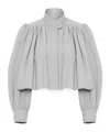 Chloé High Collar Long Sleeve Casual Jacket