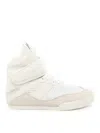 Chloé High-top Sneakers Featuring Mesh Panels In Cream