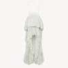 Chloé Lace-trimmed Organic Silk Habotai Bubble Gown
