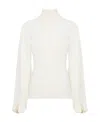 Chloé High-neck Fine-knit Jumper In White