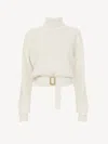 Chloé Wool-blend Sweater In White