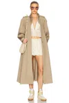 Chloé High Neck Long Trench
