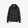 Chloé High-neck Puffer Jacket In Shiny Nylon In Black