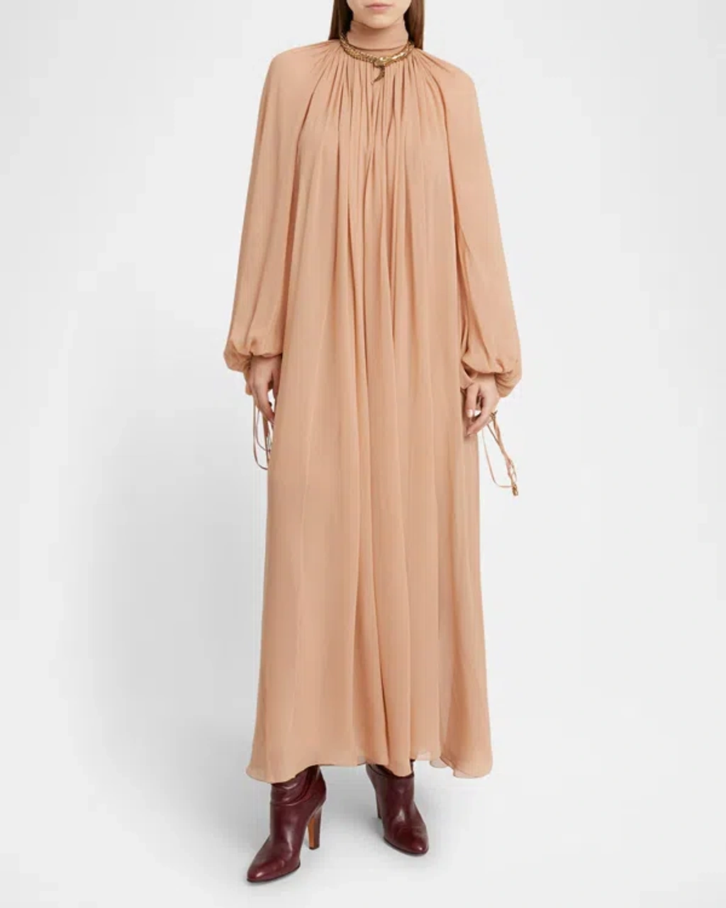 dark brown turtleneck dress Ribbed Long Sleeve Turtleneck Midi Dress – MY ELIETIAN main image 0