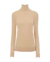 Chloé Pull Col Roulé Femme Beige Taille Xs 100% Laine, Polyamide, Élasthanne In Nude
