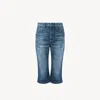 Chloé High-rise Capri Jeans In Denim In Blue