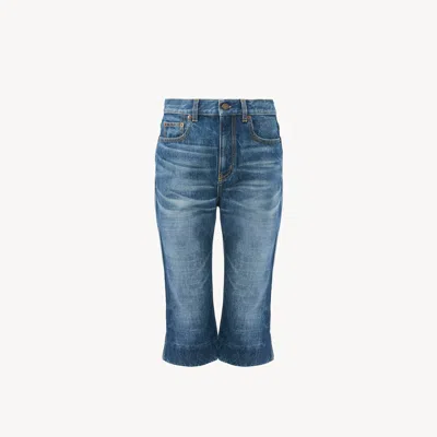 Chloé High-rise Capri Jeans In Denim In Blue