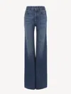 Chloé High Rise Flare Jeans In Blue