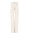 Chloé Ivory Flared Denim Trousers In White