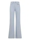 Chloé Light Blue High-rise Flare Jeans In Blue