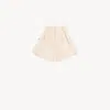 Chloé Mini-short Taille Haute En Toile De Coton In Neutral